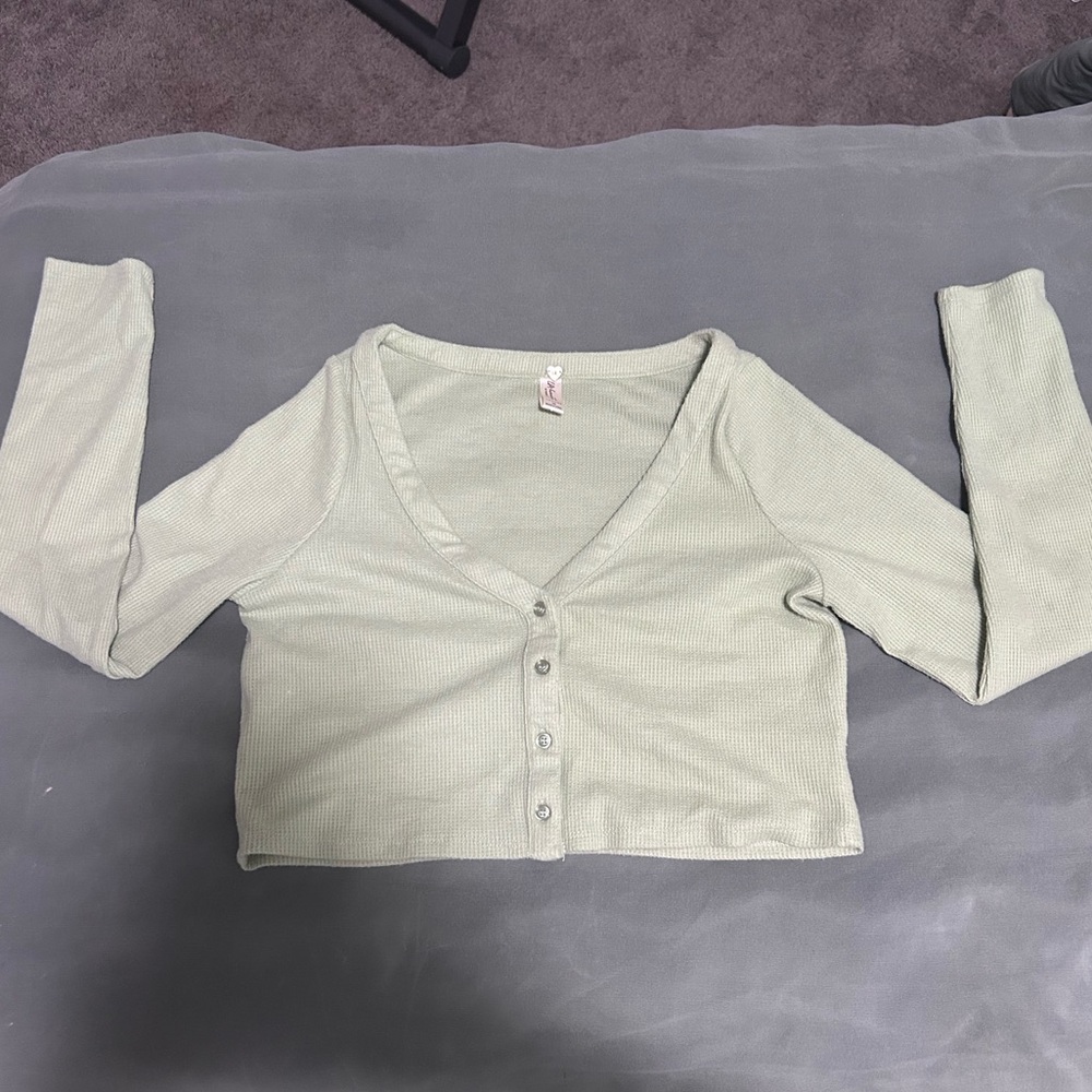 Pacsun Waffle Cropped Lounge-wear